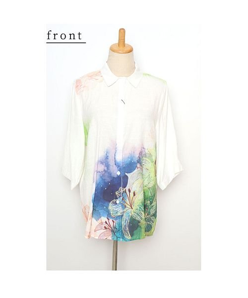Sawa a la mode(サワアラモード)/鮮やかな花咲くフラワープリントシャツ/img19