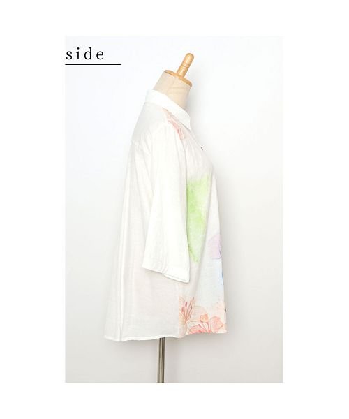 Sawa a la mode(サワアラモード)/鮮やかな花咲くフラワープリントシャツ/img20