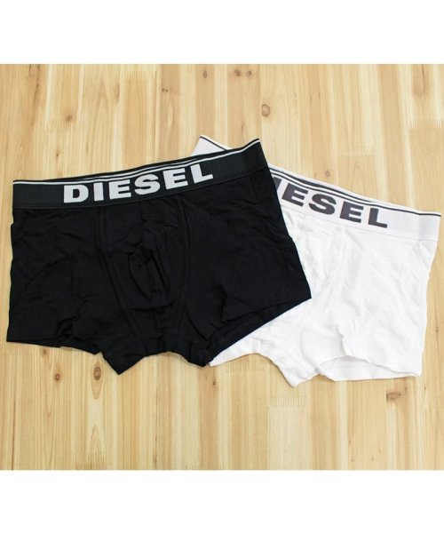 TopIsm(トップイズム)/DIESEL ディーゼル メンズ ボクサーパンツ 2P 2枚組 ストレッチ ベーシック ブランドロゴ  ボクサーブリーフ トランクス 下着 アンダーウェア/img01