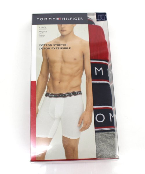 TopIsm(トップイズム)/TOMMY HILFIGER トミー ヒルフィガー 3PACK メンズ ボクサーパンツ 3枚セット コットン ストレッチ 下着 トランクス インナーウェア/img02