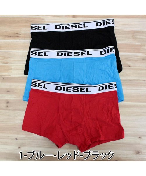 TopIsm(トップイズム)/DIESEL ディーゼル 3P 3枚セット メンズ ボクサーパンツ トランクス ストレッチ 下着 ブランド アンダーウェア インナーウェア/img02