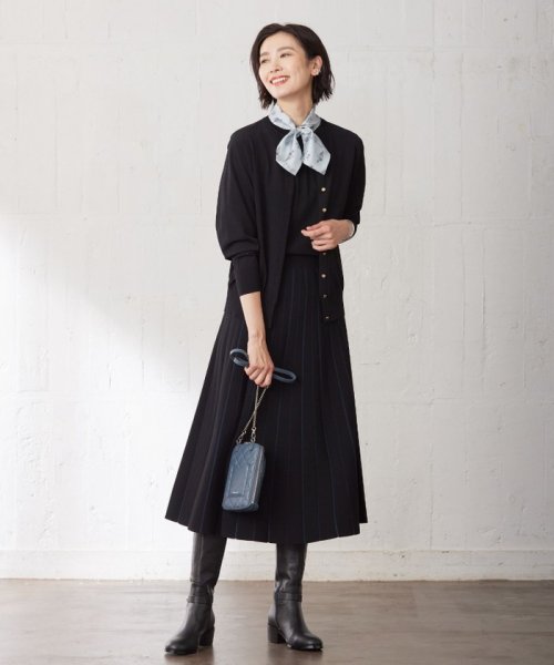 J.PRESS LADIES（LARGE SIZE）(J．プレス　レディス（大きいサイズ）)/【洗える】レーヨンエリートストレッチ クルーネック カーディガン/img09