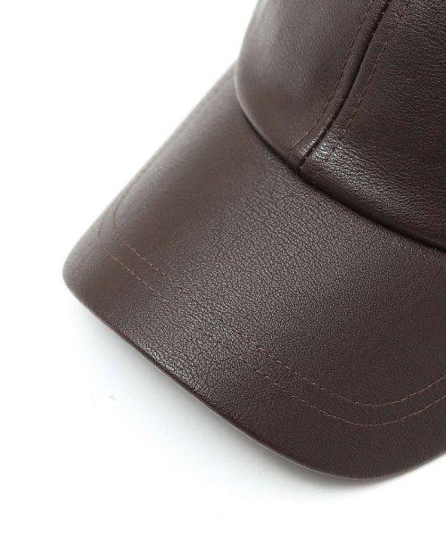 ABAHOUSE(ABAHOUSE)/【RUBEN/ルーベン】FAKE LEATHER CAP/フェイクレザーキャップ/img23