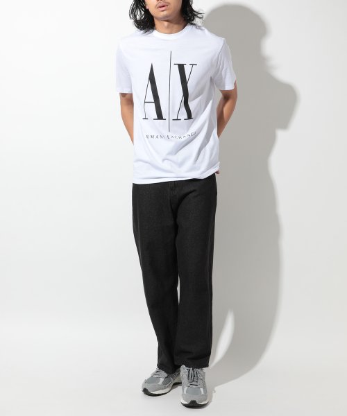 ARMANI EXCHANGE(アルマーニエクスチェンジ)/【ARMANI EXCHANGE / アルマーニ エクスチェンジ】トップス Tシャツ 半袖 プリント ロゴ クルーネック カットソー 8NZTPA/ZJH4Z/img09