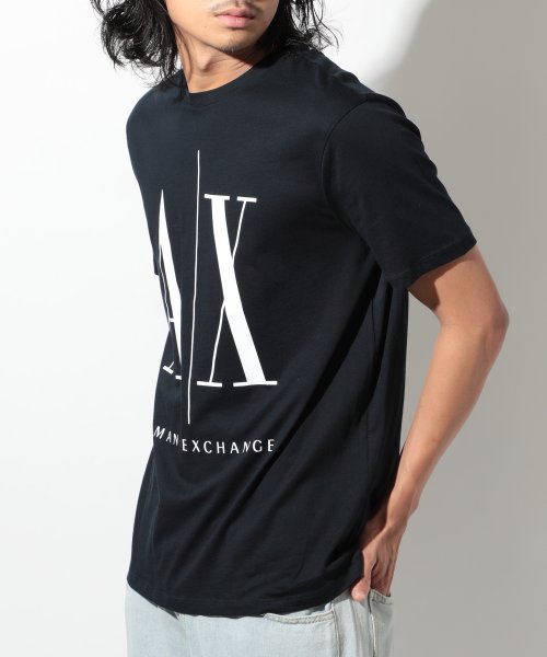 ARMANI EXCHANGE(アルマーニエクスチェンジ)/【ARMANI EXCHANGE / アルマーニ エクスチェンジ】トップス Tシャツ 半袖 プリント ロゴ クルーネック カットソー 8NZTPA/ZJH4Z/img12