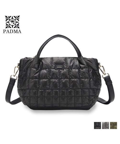 PADMA(パドマ)/パドマ PADMA ボストンバッグ ショルダーバッグ ミニ レディース キルティング 2WAY MINI BOSTON BAG ブラック グレー カーキ 黒 P/img01