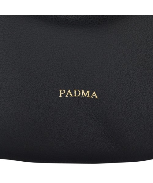 PADMA(パドマ)/パドマ PADMA ショルダーバッグ ポシェット ミニ レディース 斜めがけ 巾着 キーチャーム付き MINI SHOULDER BAG ブラック アイボリー /img10