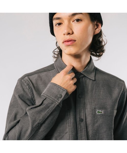 LACOSTE Mens(ラコステ　メンズ)/ダンガリー×ソリッドツイルのリバーシブルシャツ/img02