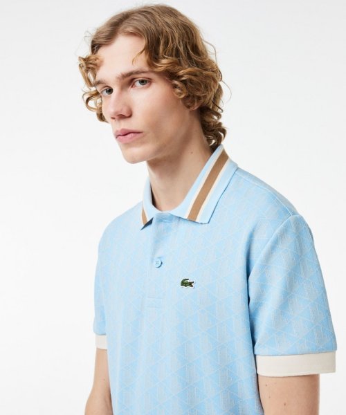 LACOSTE Mens(ラコステ　メンズ)/モノグラムジャカード半袖ポロシャツ/img01