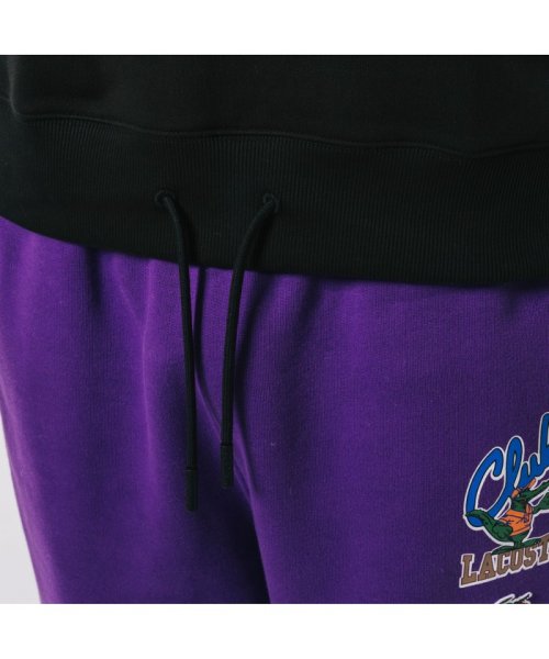 裾ドローストリング入りクルーネックスウェット 