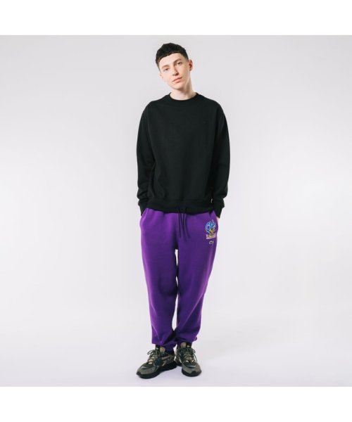 裾ドローストリング入りクルーネックスウェット 