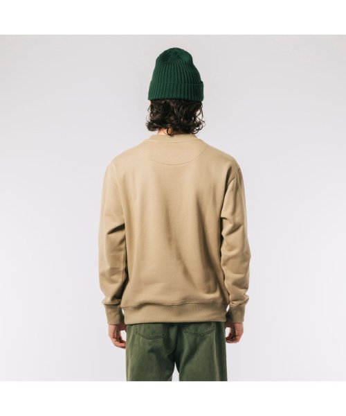 裾ドローストリング入りクルーネックスウェット 