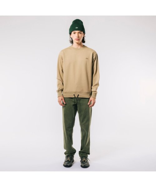 裾ドローストリング入りクルーネックスウェット 