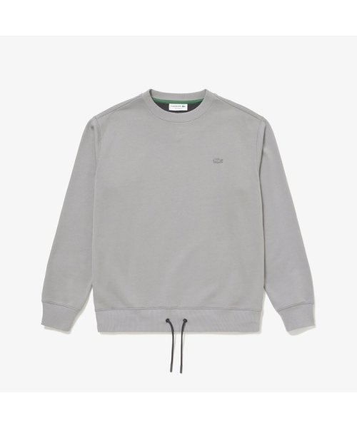 裾ドローストリング入りクルーネックスウェット 