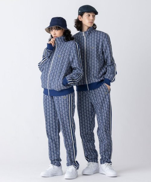 サイドテーピングモノグラムジャカードトラックパンツ 身長