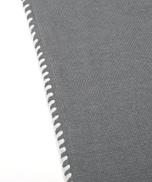 LUXSTYLE(ラグスタイル)/ハンドステッチクルーネック半袖ニット/ニット メンズ ニットソー 半袖 セーター ステッチ/img15