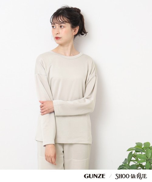 SHOO・LA・RUE(シューラルー)/【GUNZE】寝るT sweet label 睡眠専用Tシャツ（長袖）/img04