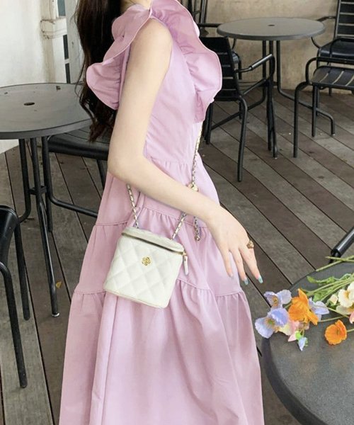 サマーワンピース 韓国ファッション 10代 20代 30代 可愛い 脚長効果 デート ギャザー ティアード フリル袖 カジュアル きれいめ Aライン 人気・おすすめ｜安定人気・収納便利におすすめ 期間限定割引 配送追跡可 国内発送・メーカー保証対応