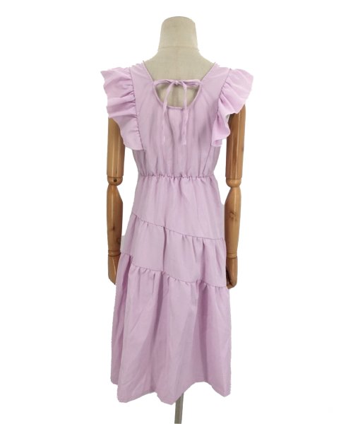 サマーワンピース 韓国ファッション 10代 20代 30代 可愛い 脚長効果 デート ギャザー ティアード フリル袖 カジュアル きれいめ Aライン 人気・おすすめ｜安定人気・収納便利におすすめ 期間限定割引 配送追跡可 国内発送・メーカー保証対応