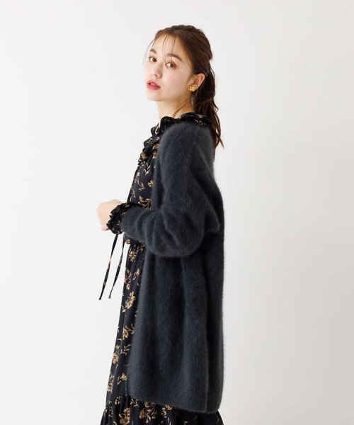 ラクーン50ニットガウンカーディガン 