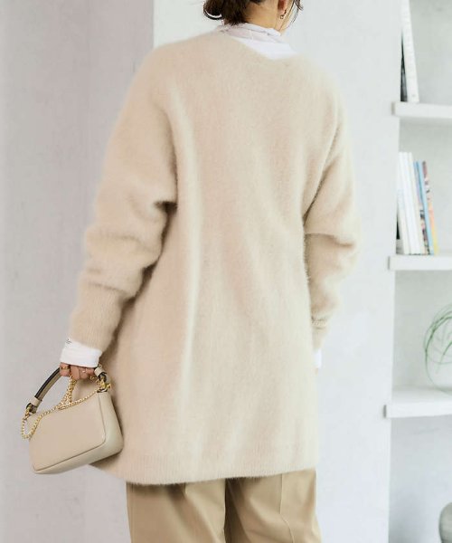 ラクーン50ニットガウンカーディガン 