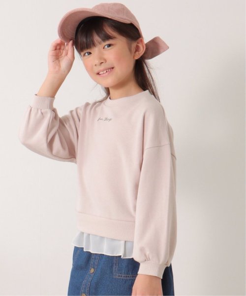 ikka kids(イッカ　キッズ)/裾シフォンレイヤード裏毛プルオーバー（120〜160cm）/img02