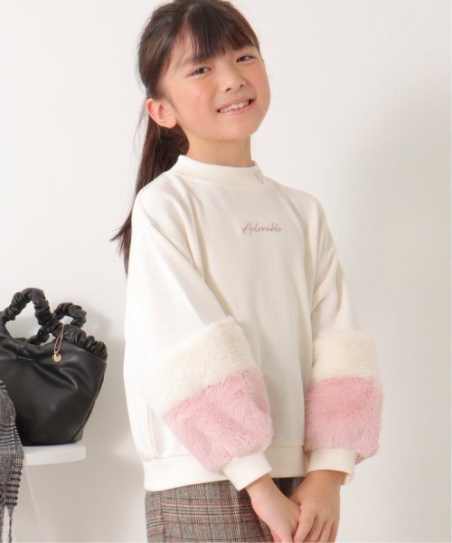 ikka kids(イッカ　キッズ)/袖ファー刺繍裏毛プルオーバー 2 （120〜160cm）/img08