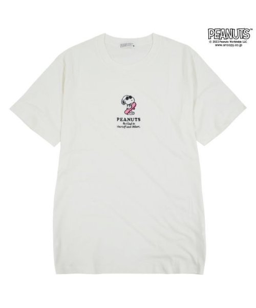  PEANUTS( ピーナッツ)/スヌーピー  Tシャツ 半袖 ワンポイント 刺繍 SNOOPY PEANUTS/img06