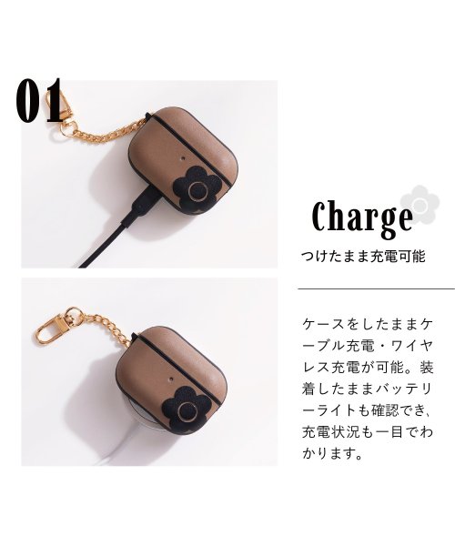 MARY QUANT(マリークヮント)/MARY QUANT マリークワント エアーポッズプロ 第2世代 AirPods Proケース カバー レディース マリクワ PU LEATHER HYBRID/img03