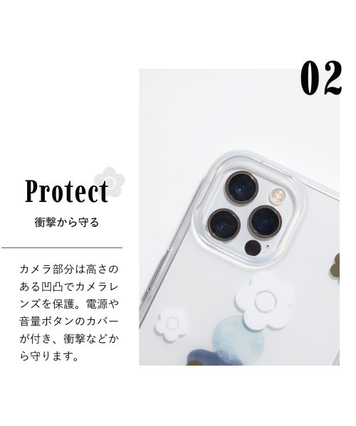 MARY QUANT(マリークヮント)/MARY QUANT マリークワント iPhone 14 13 スマホケース 携帯 アイフォン レディース クリア 透明 マリクワ RANDOM DAISY H/img04