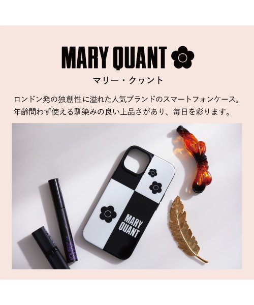 MARY QUANT(マリークヮント)/MARY QUANT マリークワント iPhone 14 13 スマホケース 携帯 アイフォン レディース マリクワ MONOTONE DESIGN HYBRI/img01