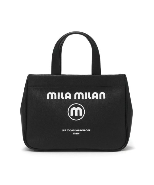 mila milan(ミラ・ミラン)/ミラ・ミラン トートバッグ mila milan コルソ ミニトートバッグ ファスナー付き 横 B5 軽量 底鋲 自立型 防水 PVC ロゴ 旅行 250501/img11