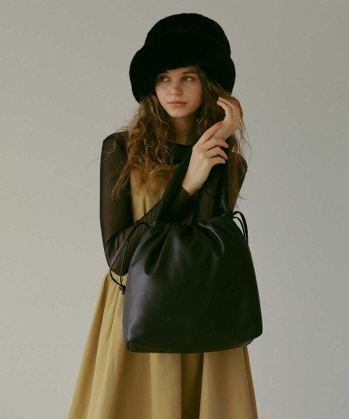 【EFOLE】フェイクレザー パデット ドローストリング トート バッグ 人気・おすすめ｜売れ筋商品・話題商品におすすめ 品質チェック済み 安心配送 今月のおすすめ