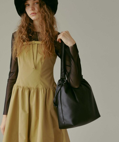 【EFOLE】フェイクレザー パデット ドローストリング トート バッグ 人気・おすすめ｜売れ筋商品・話題商品におすすめ 品質チェック済み 安心配送 今月のおすすめ