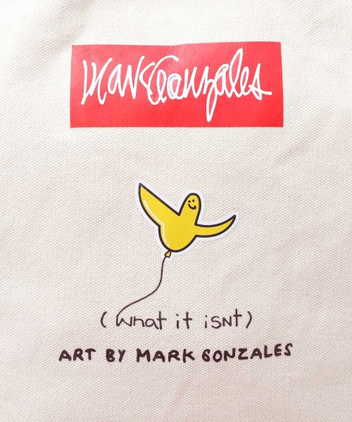 Mark Gonzales(マークゴンザレス)/(What it isNt）ART BY MARKGONZALES / ヘヴィーキャンバス ショルダーバッグ / ハンドトート / ゴンバト/img27