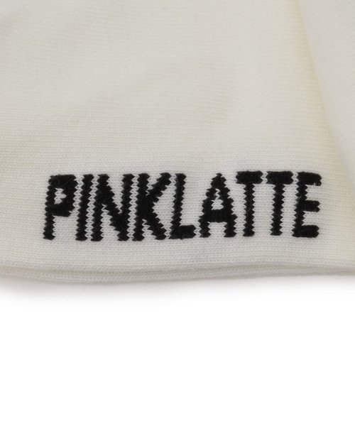 PINK-latte(ピンク　ラテ)/刺繍入りカラークルーショート丈ソックス/img05