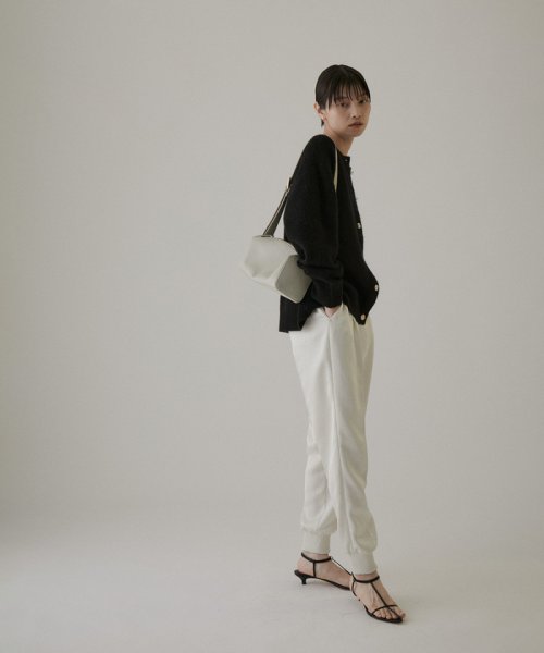 【WEB限定】2WAYメタルボタンモヘヤシャギーカーディガン 