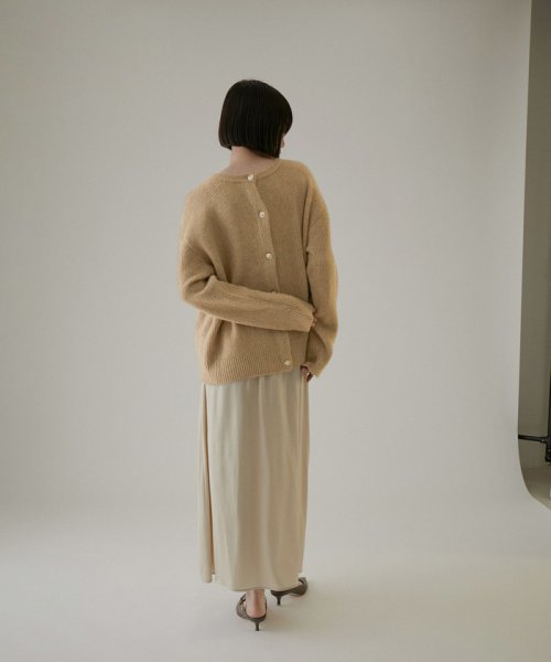 【WEB限定】2WAYメタルボタンモヘヤシャギーカーディガン 