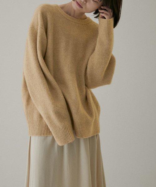 【WEB限定】2WAYメタルボタンモヘヤシャギーカーディガン 