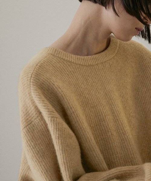 【WEB限定】2WAYメタルボタンモヘヤシャギーカーディガン 