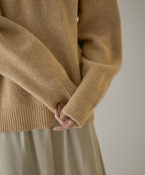 【WEB限定】2WAYメタルボタンモヘヤシャギーカーディガン 