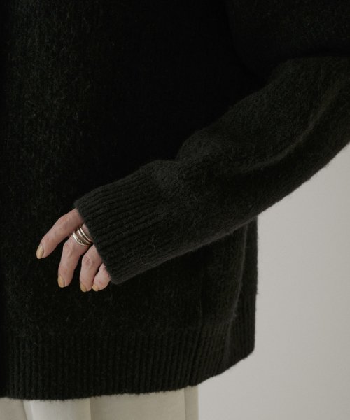 【WEB限定】2WAYメタルボタンモヘヤシャギーカーディガン 