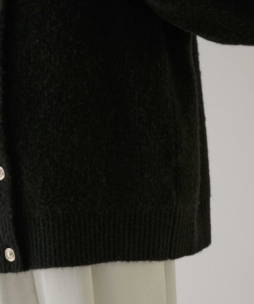 【WEB限定】2WAYメタルボタンモヘヤシャギーカーディガン 