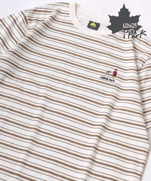 MARUKAWA(マルカワ)/【LOGOS】ロゴス キャンパー ワンポイント刺繍 ボーダー 吸汗速乾 半袖Tシャツ/img21