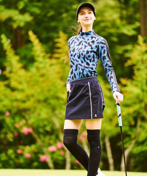 LANVIN SPORT(ランバン スポール)/【WEB限定】総柄プリントモックネック長袖シャツ【保温/UV】【アウトレット】/img01