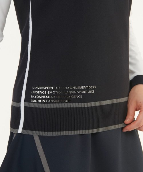 LANVIN SPORT(ランバン スポール)/【WEB限定】インターシャクルーネックベスト【アウトレット】/img10