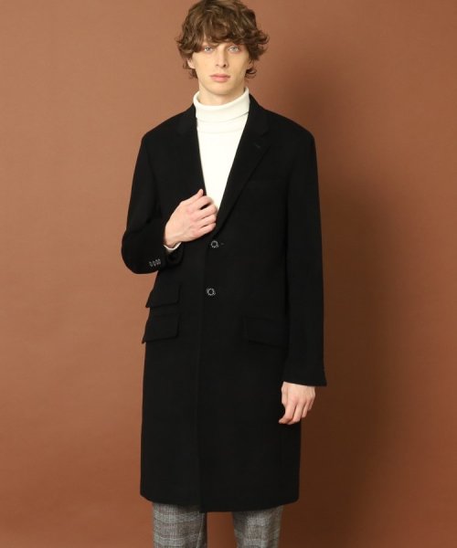 ウールカシミヤ チェスターコート 
