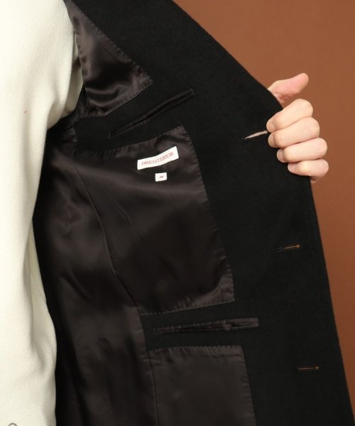 ウールカシミヤ チェスターコート 