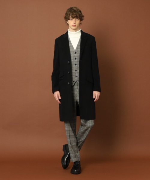 ウールカシミヤ チェスターコート 