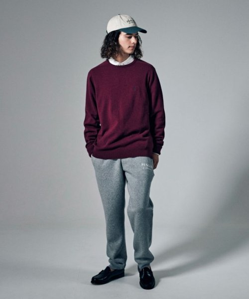 Penguin by Munsingwear(ペンギン　バイ　マンシングウェア)/LAMS WOOL SADDLE SHOULDER CREW SWEATER / ラムズウールサドルショルダークルーセーター【アウトレット】/img09